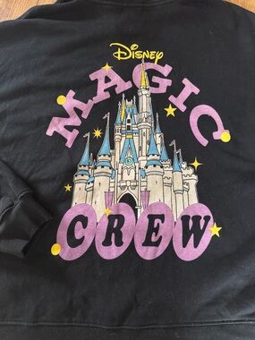 Disney Parks Sorcerer Mickey Disneyland Castle Magic Crew Pullover black  2X